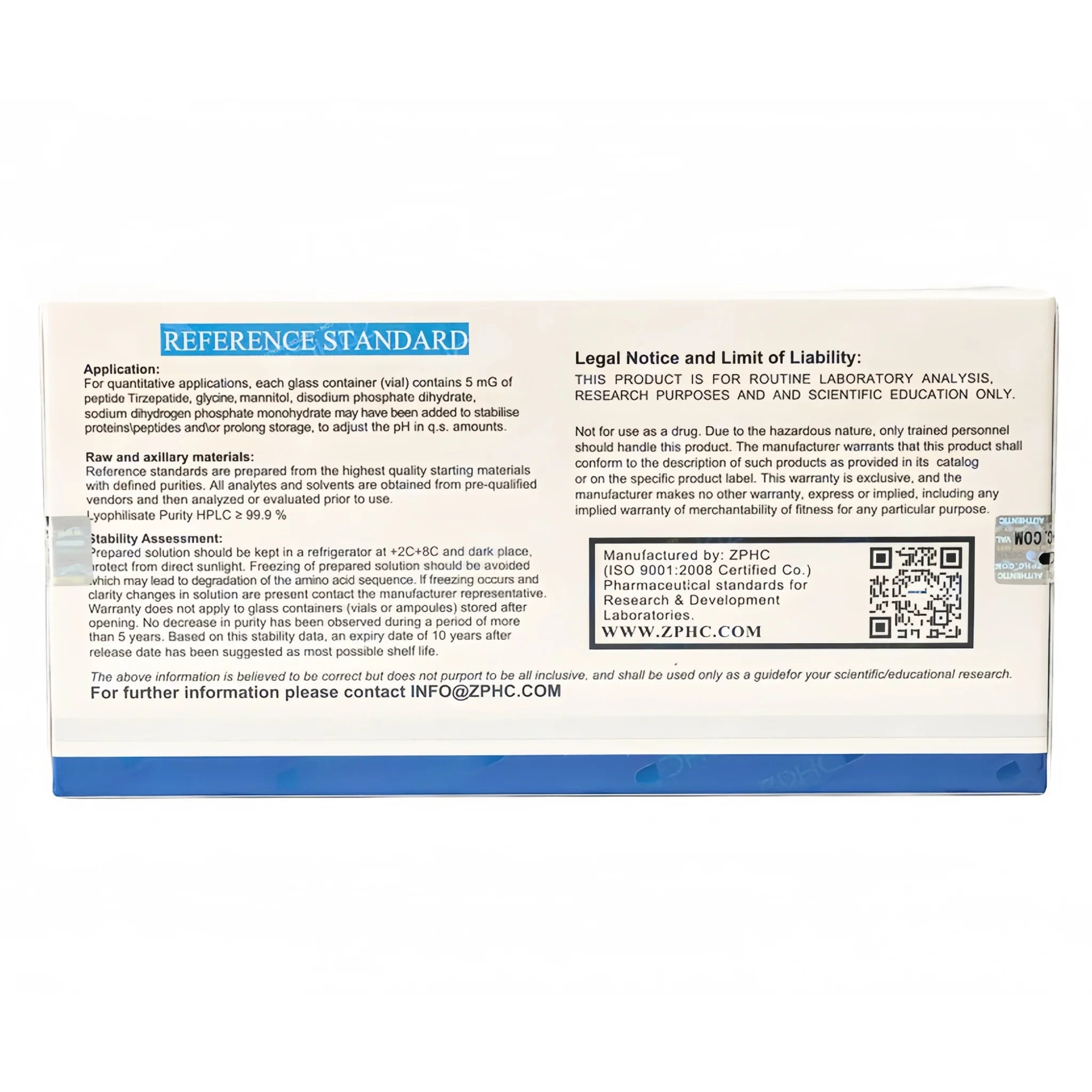 Tirzepatida 25 MG (5VIALx5MG) ZPHC - AES LABS