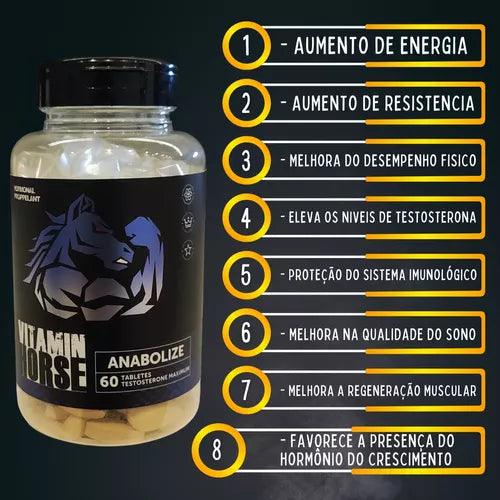Combo Anabolize + Gh Black Ganho De Massa Muscular - AES LABS