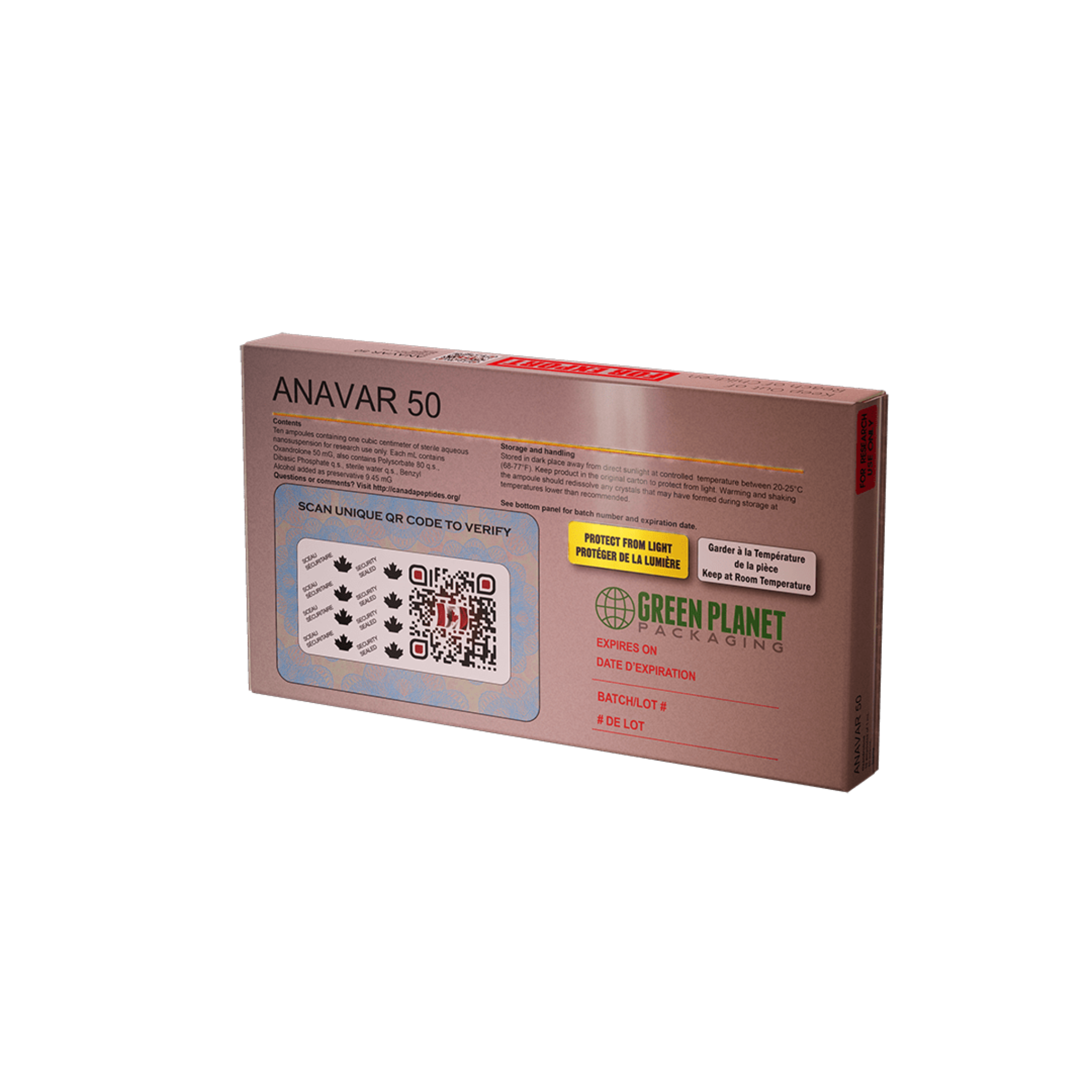 Oxandrolona 50mg 10x 1ml Canadá Bio Labs - AES LABS