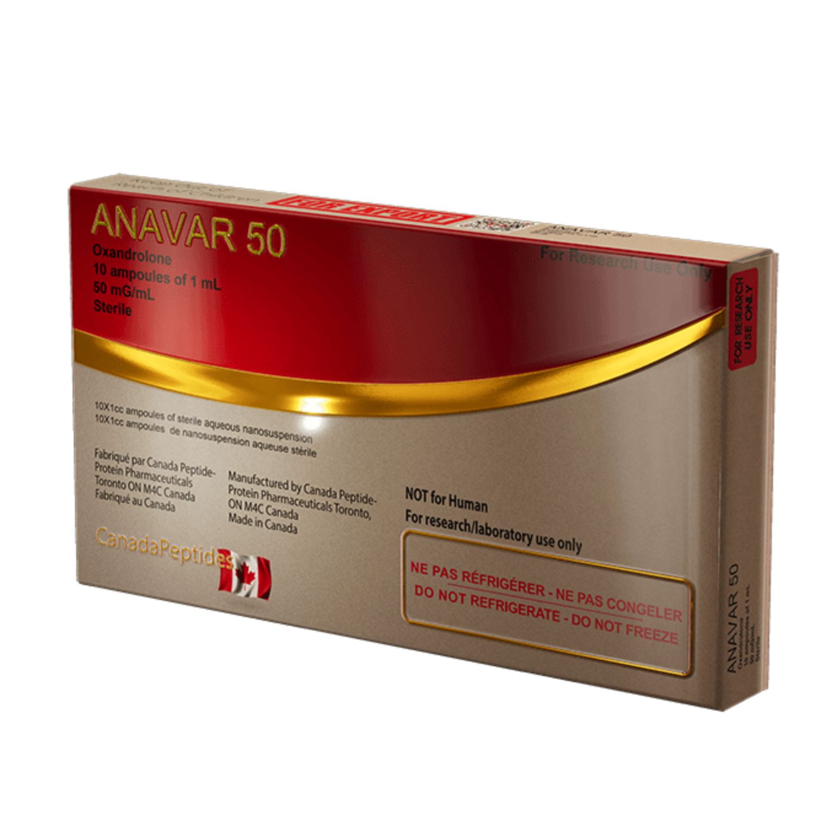 Oxandrolona 50mg 10x 1ml Canadá Bio Labs - AES LABS