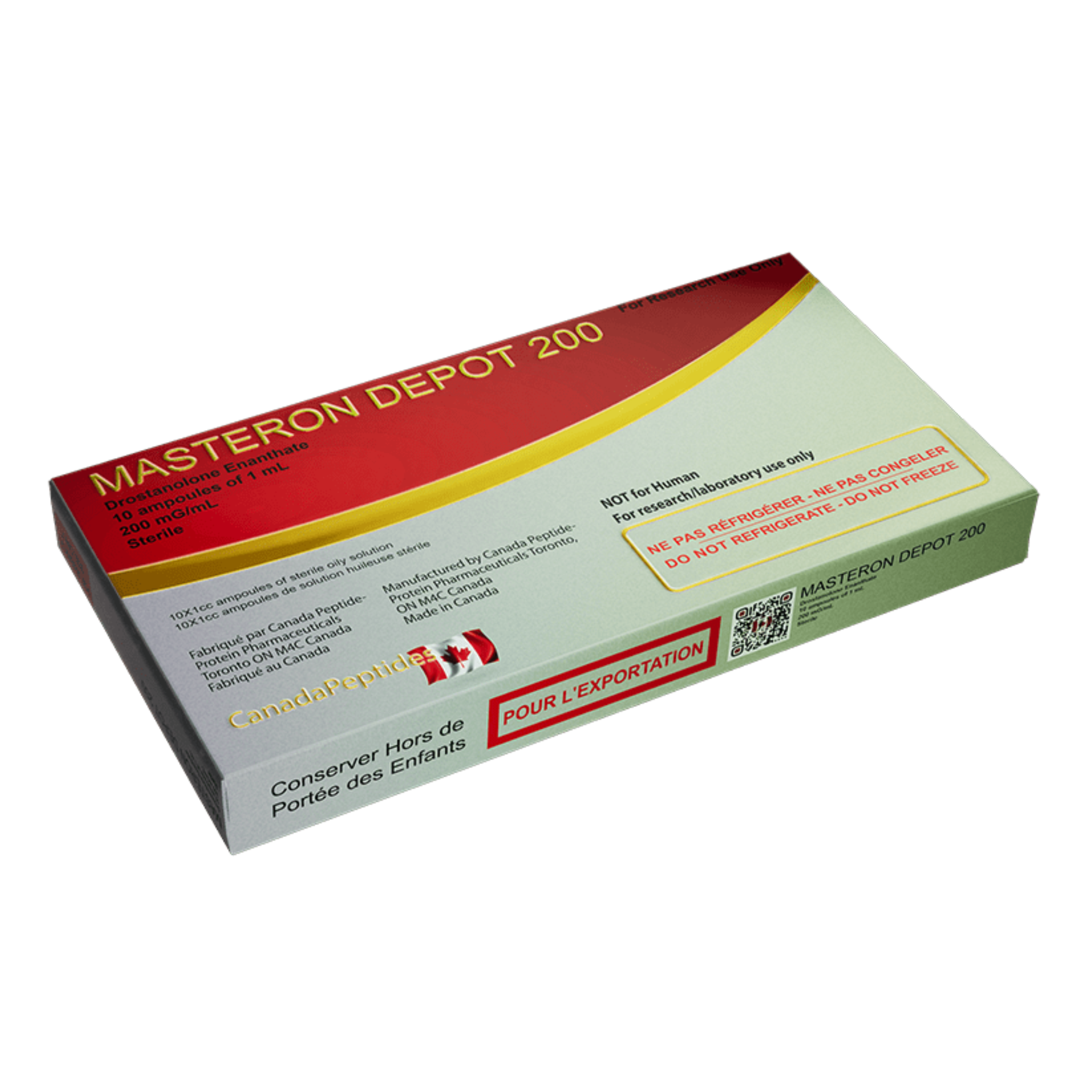 Masteron 200mg 10x 1ml Canadá Bio Labs - AES LABS