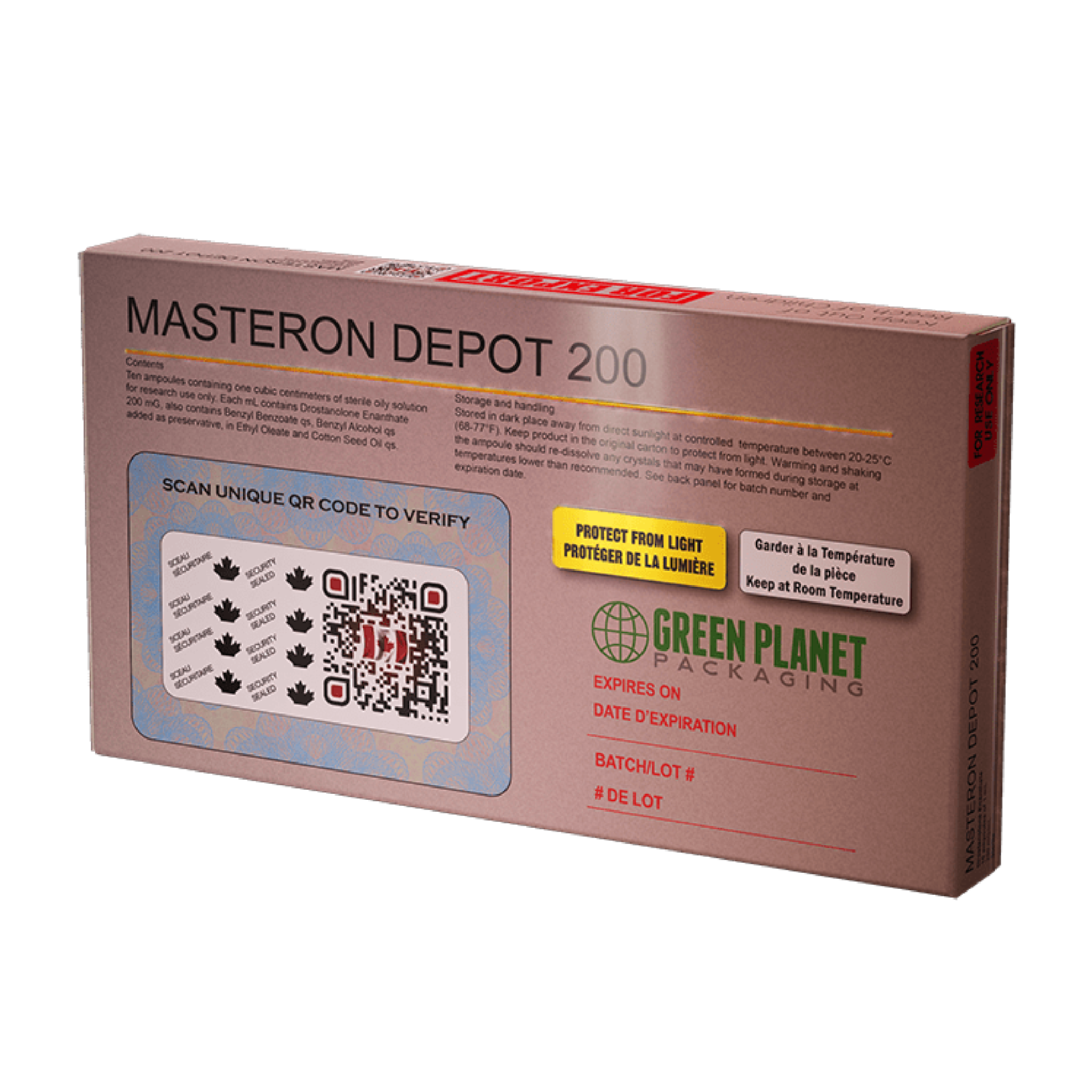 Masteron 200mg 10x 1ml Canadá Bio Labs - AES LABS