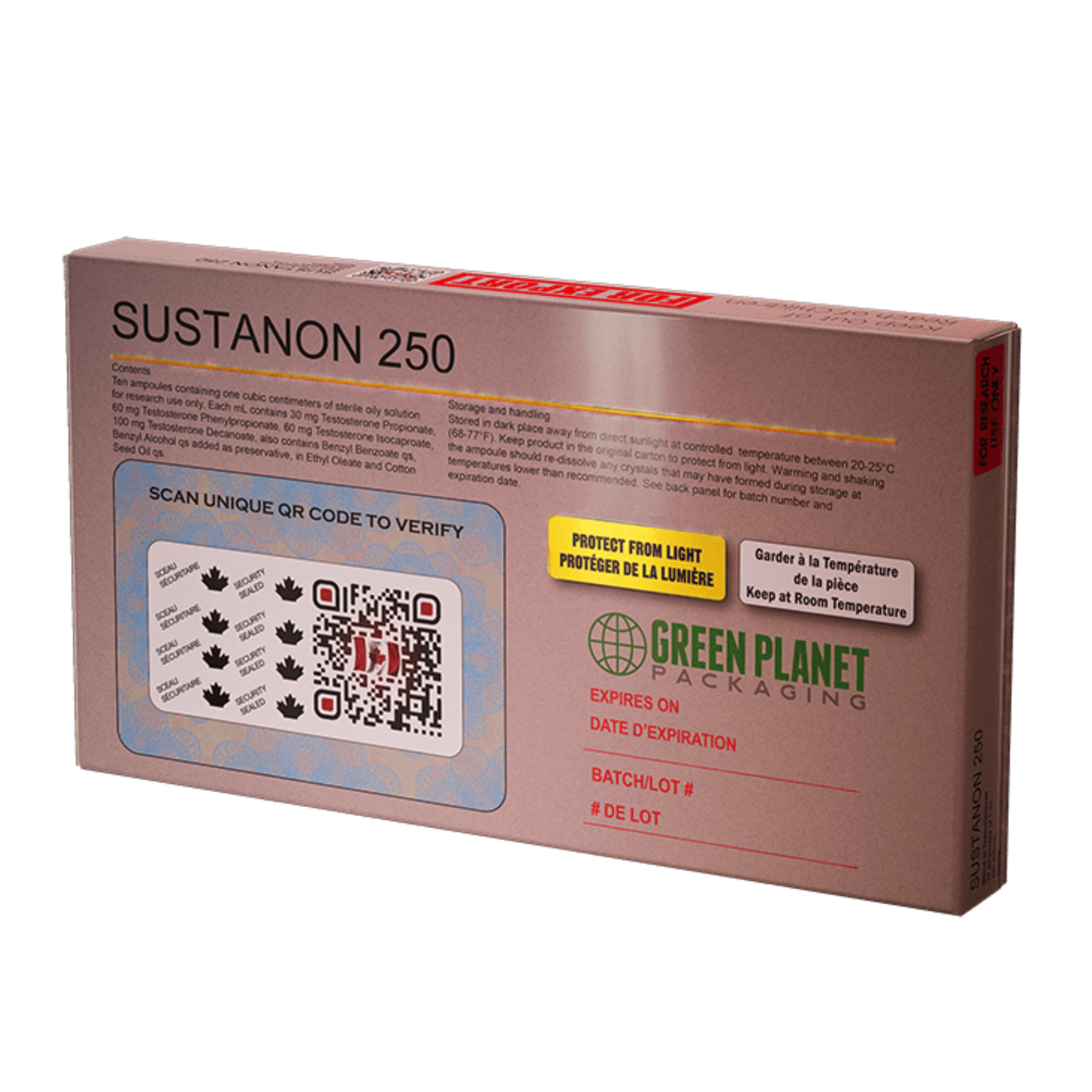 Durateston 250mg 10x 1ml Canadá Bio Labs - AES LABS