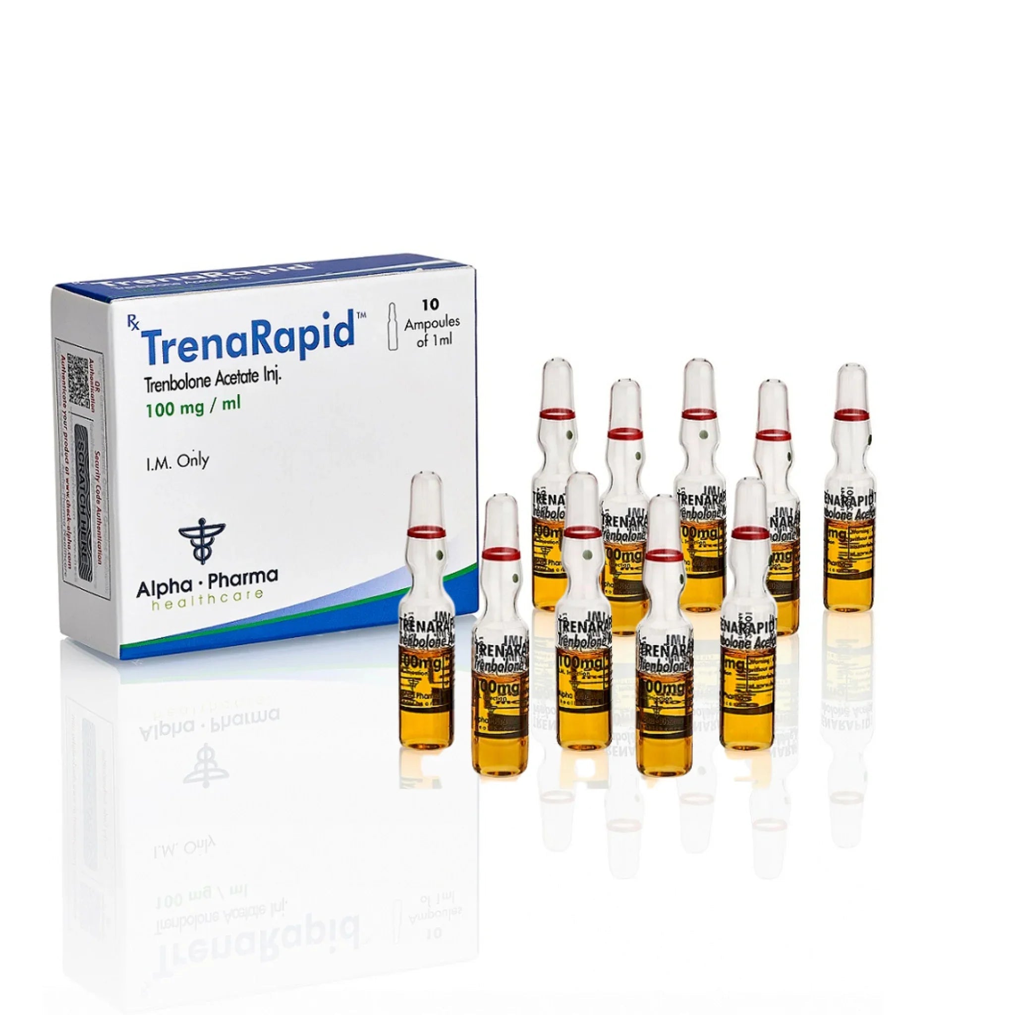 Trembolona Acetato 10ml 100mg Alpha Pharma - AES LABS