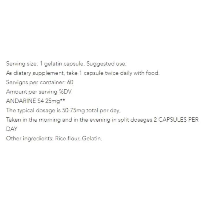 Andarine S4 25mg (60) - Dragon Elite - AES LABS