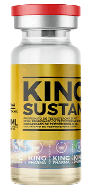 Combo Ganho Bruto 1 King Pharma Durateston + Hemogenin Oral - AES LABS
