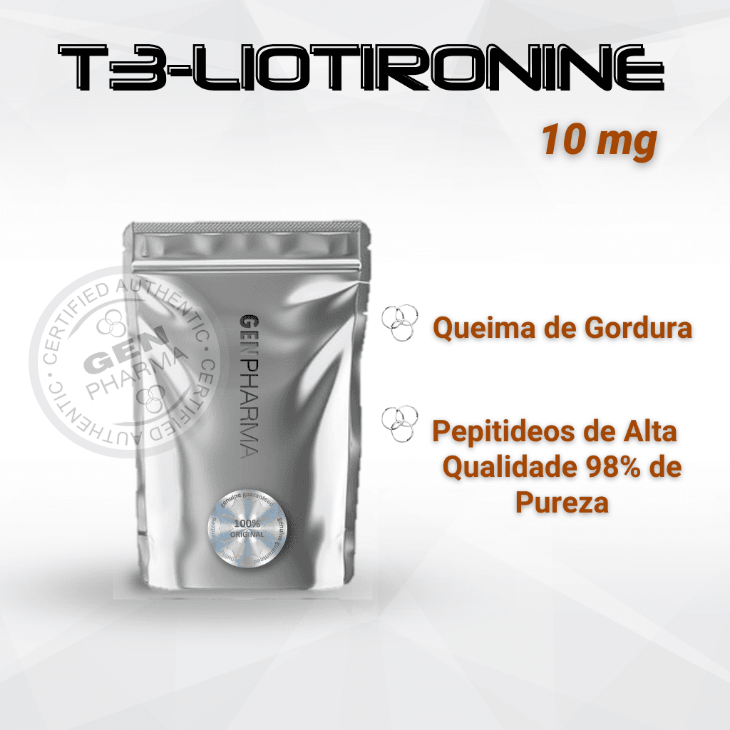 T3-LIOTIRONINE 10mg + Diluente Perda de Gordura Genpharma - AES LABS